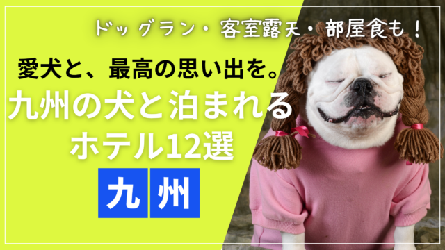 九州の犬と泊まれるホテルおすすめ12選