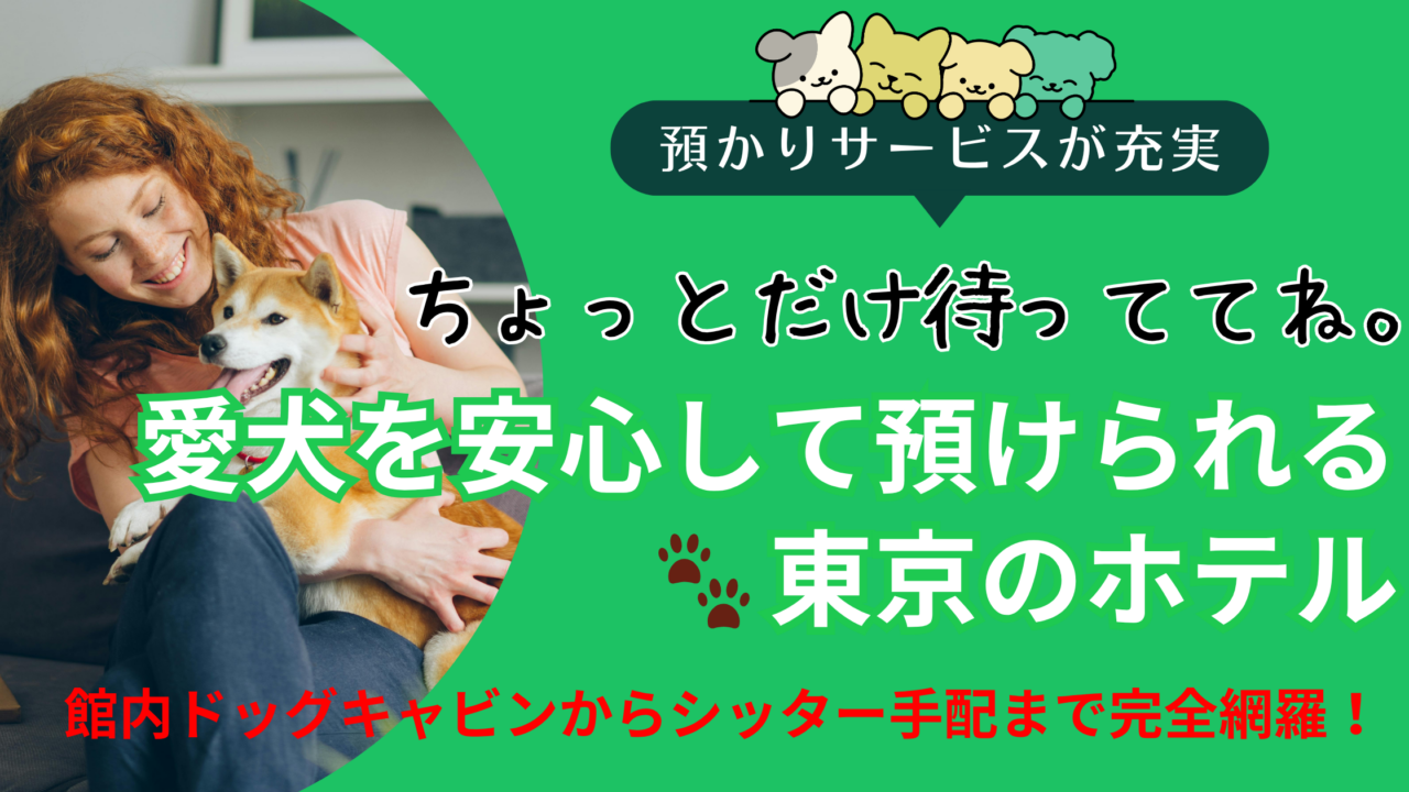 預かり対応の東京犬と泊まれるホテル！愛犬とのお留守番も安心のおすすめ11選